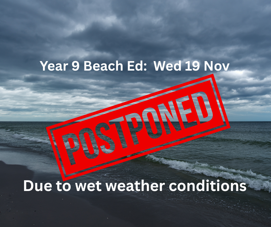 beach ed postponed
